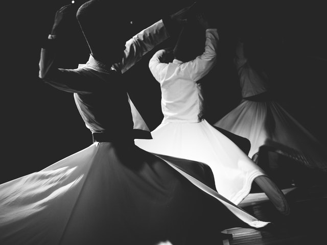 Dansare i svartvitt